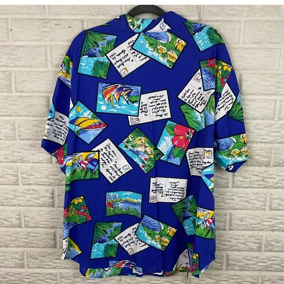 Combinations Womens Vintage Floral Hawaiian Top - Picture 7 of 8